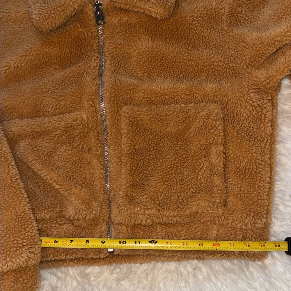 Urban Outfitters Teddy🧸 Crop Bomber Jacket, Size Small - Picture 10 of 16